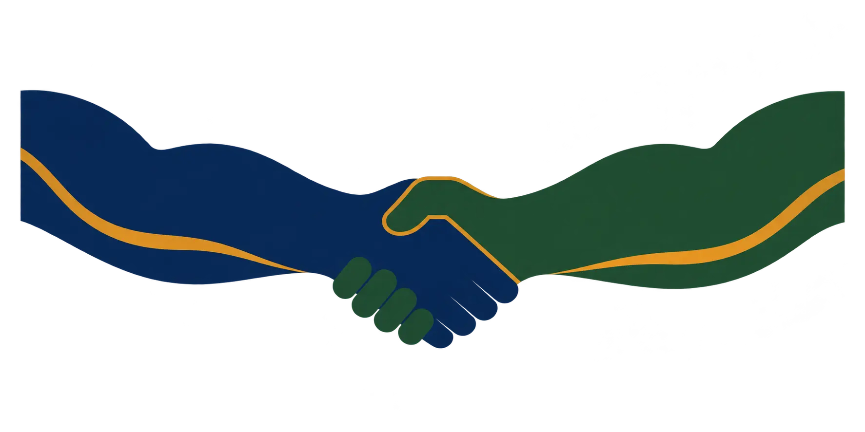 Hands coming together in a group